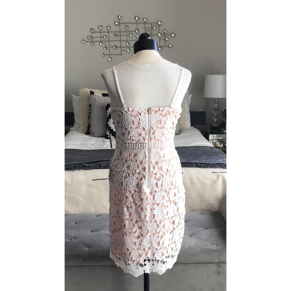 ❌SOLD❌Lulus Giovanni White Lace Mini Dress - Picture 4 of 8